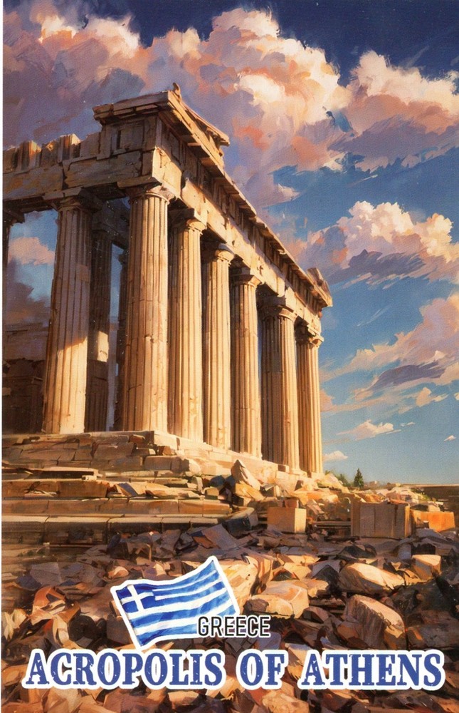Acropolis of Athens, Greece --New POSTCARD