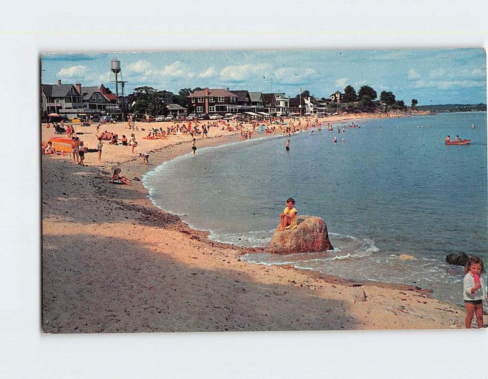 Postcard Crescent Beach Niantic Connecticut USA