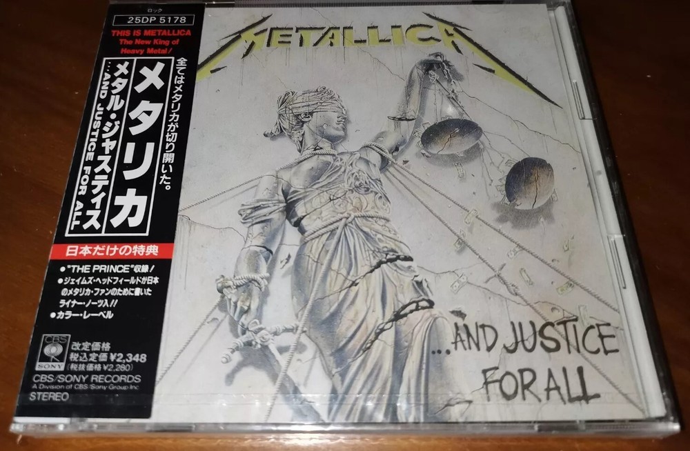 Metallica / ...And Justice For All JAPAN 25DP-5178 NEW!!!!!!!!!!!!!!!!! A7
