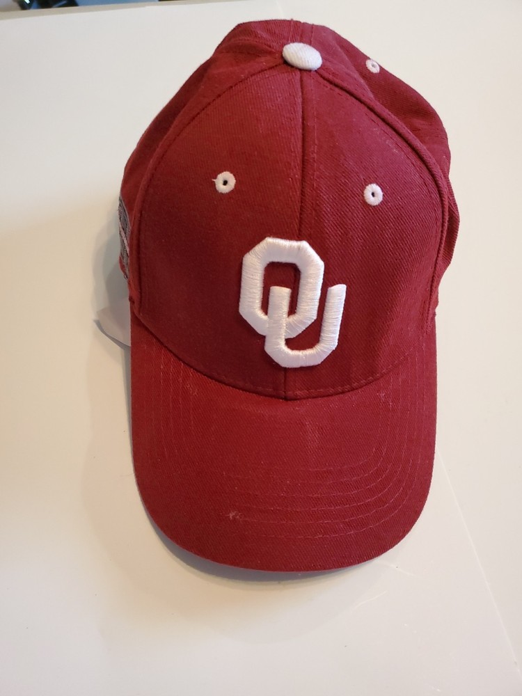 Oklahoma University Sooners Hat Cap Strap Back Red NCAA Big 12 Conference Men's