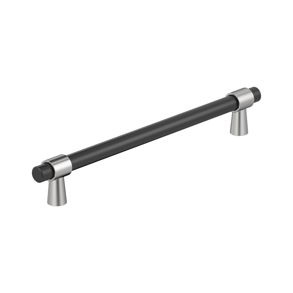 Mergence 12 inch (305mm) Center-to-Center Matte Black/Polished Chrome Applian...