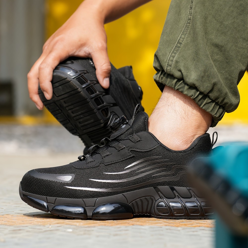 Steel Toe Work Boots for Men Lightweight Indestructible Safety Sneakers