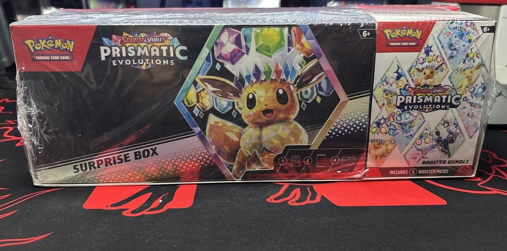 Pokémon TCG Prismatic Evolutions - Surprise Box & Booster Bundle NEW Sealed