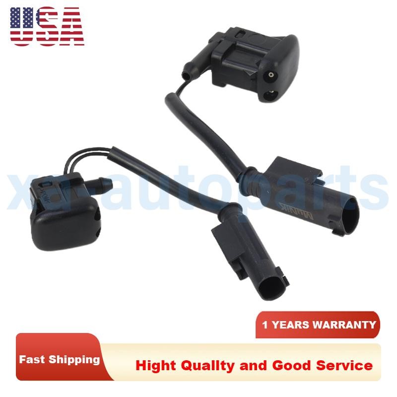 2pcs Front Windshield Washer Nozzles Spray Jet For BMW 5 E39 525i 61668361039 US