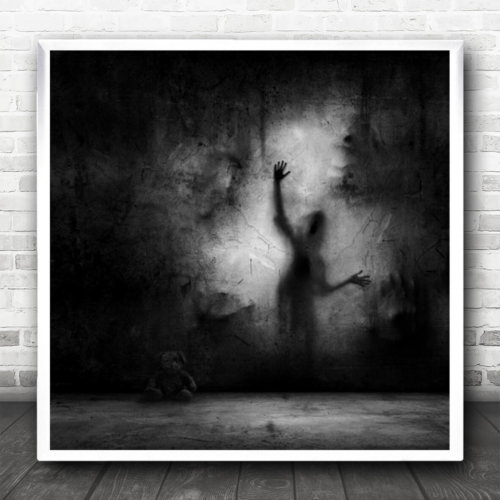 Dreams Nightmare Dark Conceptual Child Fear Darkness Horror Wall Art Print