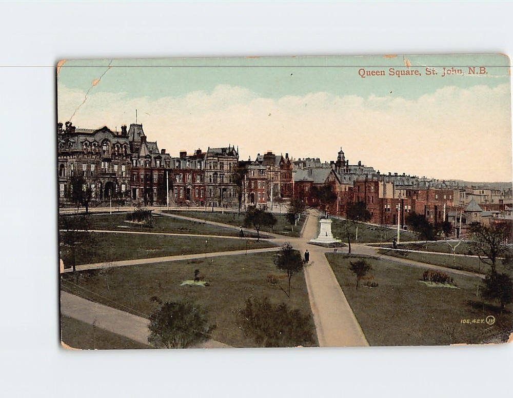 Postcard Queens Square St. John New Brunswick Canada