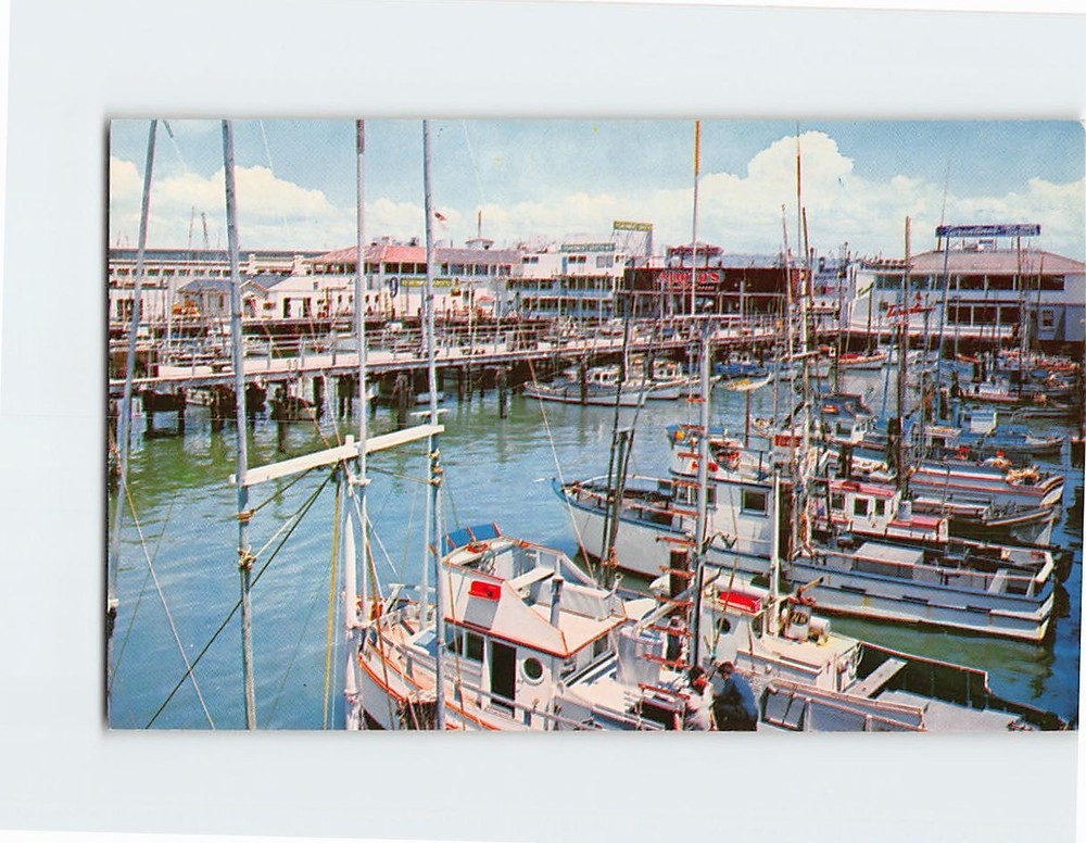 Postcard Fisherman's Wharf San Francisco California USA North America