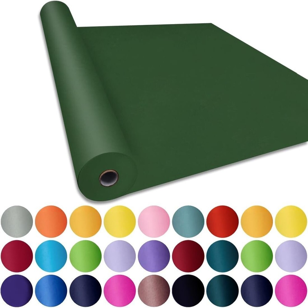 80GSM Dark Green Uncoated Kraft Paper Roll - Perfect for Gift Wrapping & Crafts