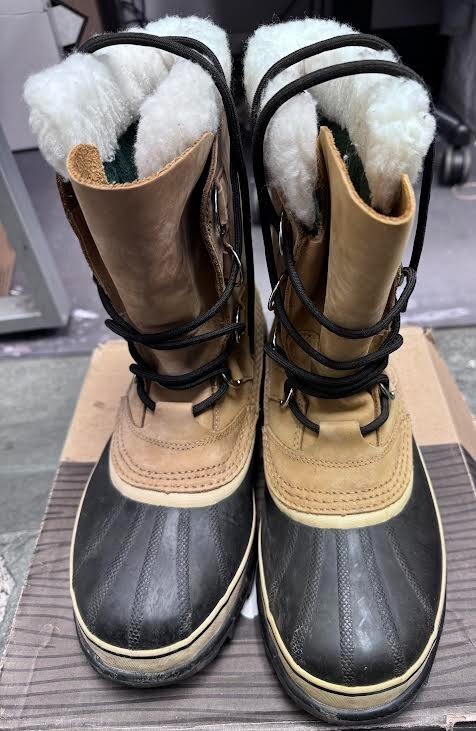 SOREL Caribou Waterproof Buff Mens Ankle Boots Size 9 US