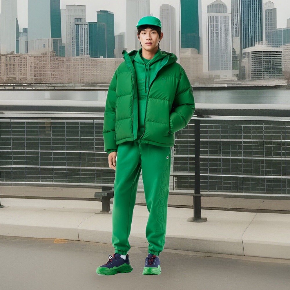 Lacoste Men's Regular Fit Logo Detail Fleece Sweatpants-Rocket Green Large $150