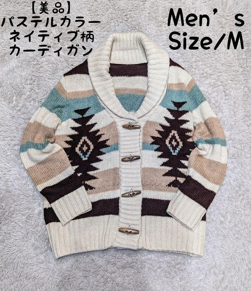 Pastel Native Pattern Cowin Sweater Unisex Mens Size
