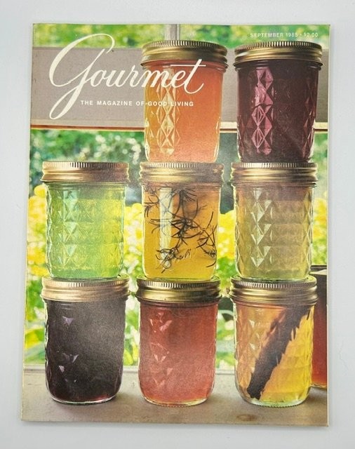 Gourmet Magazine September 1985 Vintage Food Cooking Recipes Ball Canning