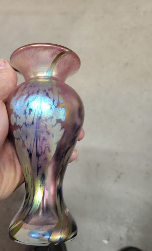 lundberg studios art glass vase