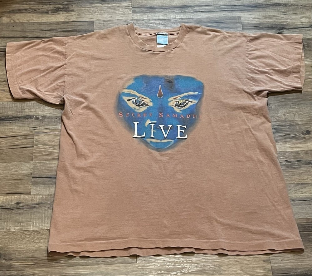 Vintage 1997 Live Secret Samadhi Tour 90s Rock Band T-Shirt Adult Size XL