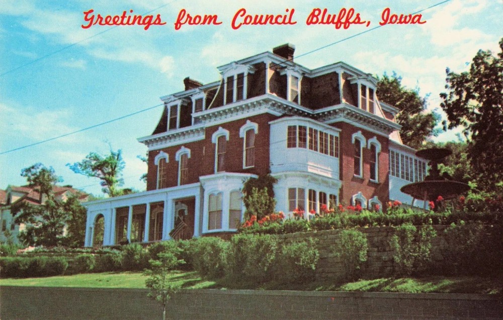 Historic General Dodge House - Council Bluffs Iowa IA - Postcard