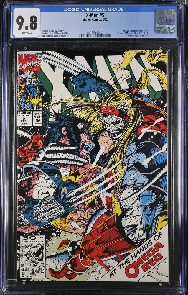 X-Men 5 CGC 9.8  Jim Lee & Scott Williams cover 1st app. of Maverick