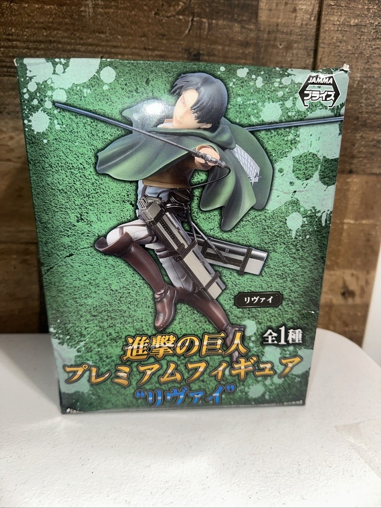 Attack On Titan Levi Ackerman Figure in Box Anime Sega