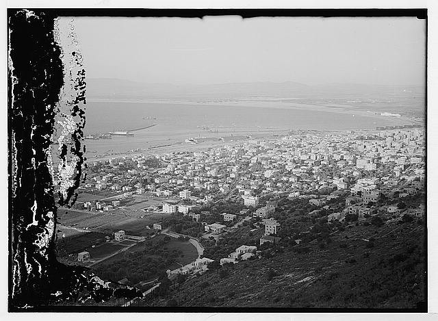 Photo:Haifa Palestine 1900s Harbor Panoramic City View Print