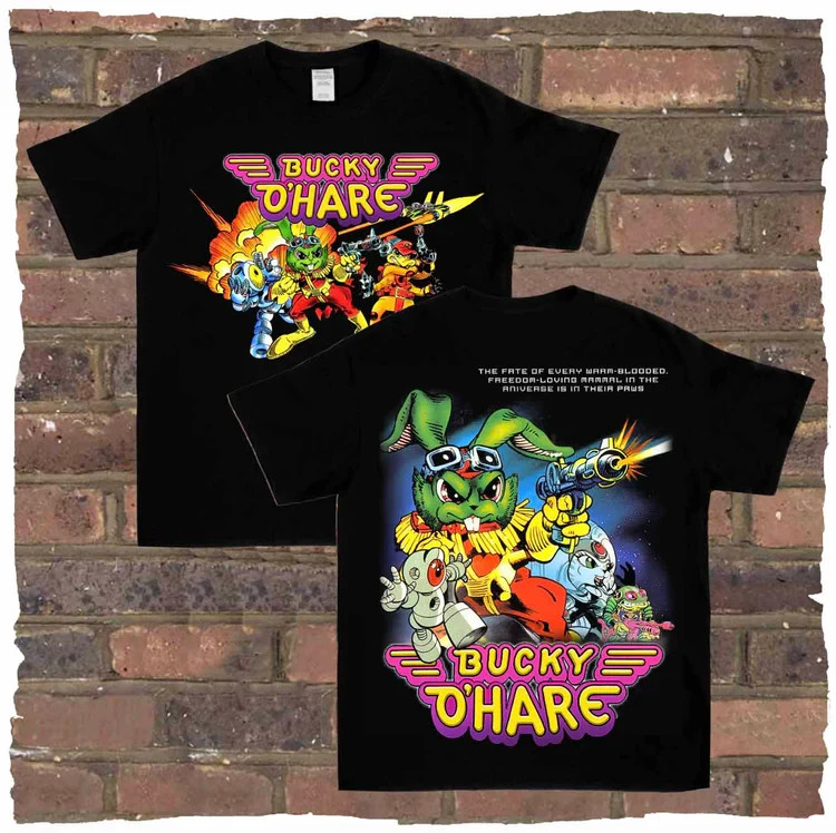 Bucky o'hare  2sides  tshirt, 2 sides vintage tshirt