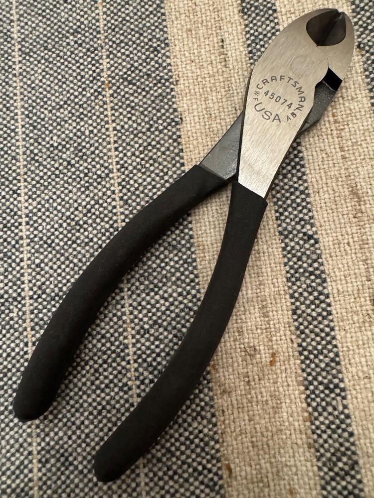 Craftsman 45074 WF Diagonal Cutter Pliers USA NOS Vintage