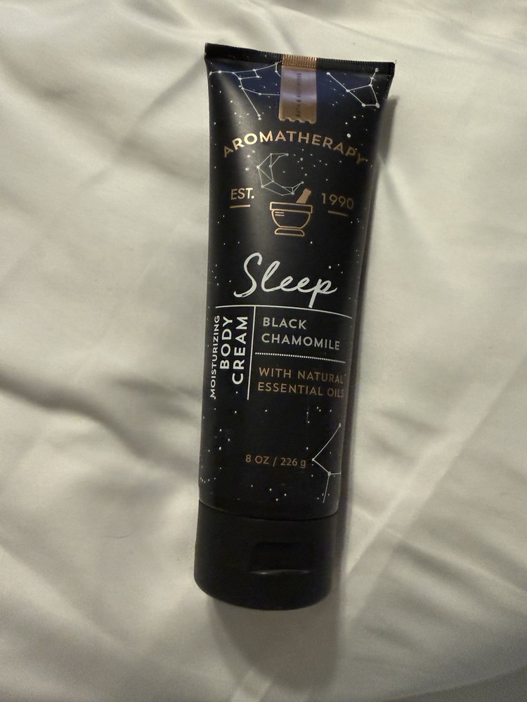 Bath & Body Works Aromatherapy Sleep Black Chamomile Body Cream 8 oz