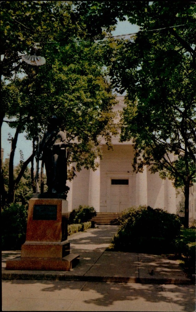 Winchester Virginia County Court House Confederate Soldier Statue postcard