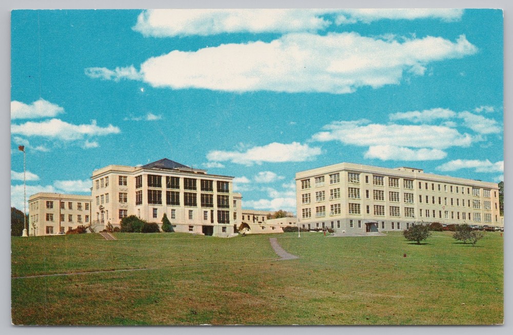 State~Veterans Hospital Admin Bldg~Blue Ridge Mtns~Est 1918~NC~Vintage Postcard