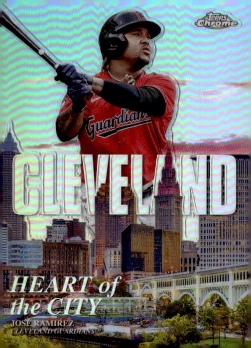 2022 Topps Chrome #HOC-7 Jose Ramirez Heart of the City