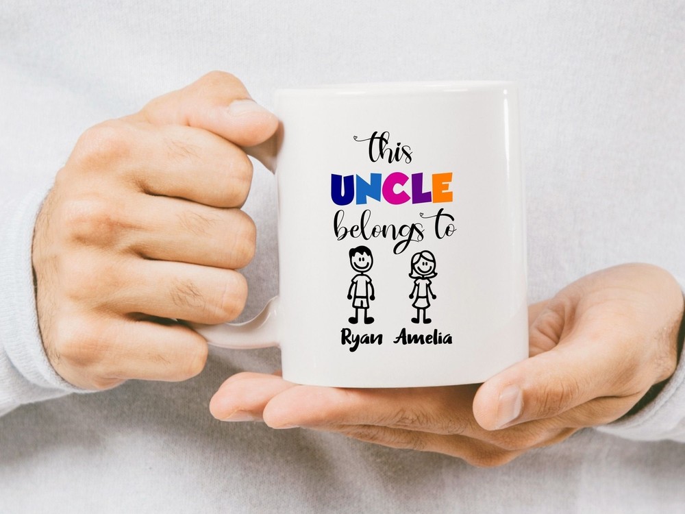 Custom Coffee Mug This Uncle Belongs To Custom Uncle Mug Uncle Birthday Gifts