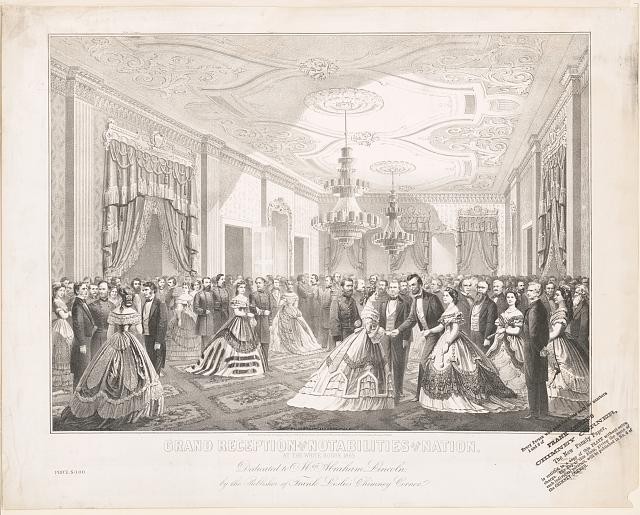 Grand reception of the notabilities of the nation, at the White House 1865 /