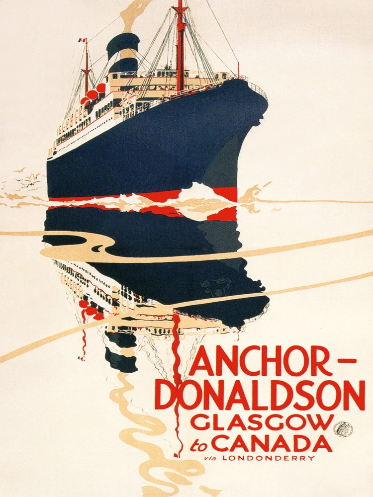 Decor Anchor Donaldson Cruise Ship Poster. Graphic Design. Home Wall Art. 2099