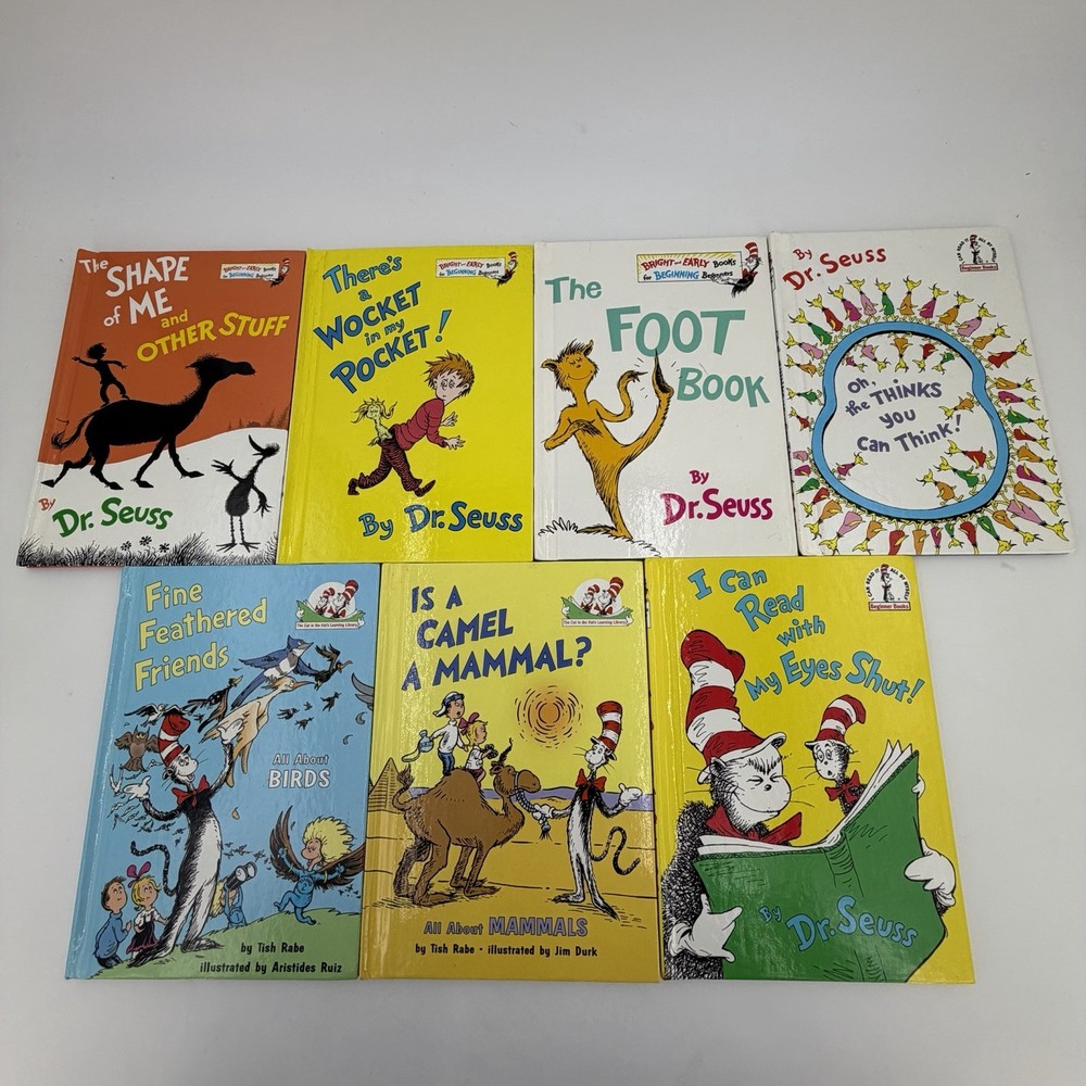 Book Lot of 7 Dr Seuss I Can Read Hardcover Children's Picture Book Excellent