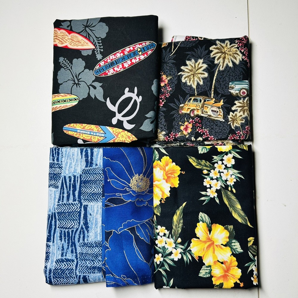 1 lb Bundle of 100% Cotton Fabric. Blue Tones.