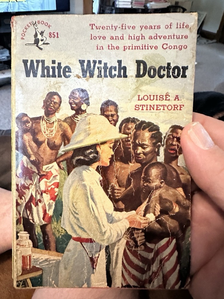 White Witch Doctor by Louise A Stinetorf 1952 Mid-Century Pulp Paperback Africa