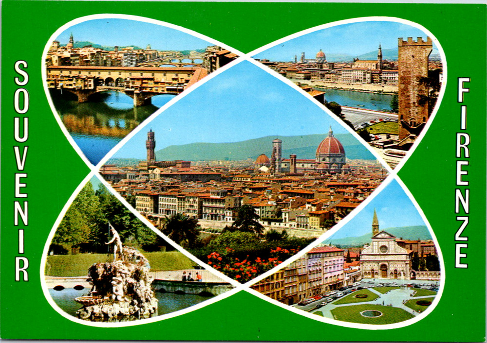 Vintage Postcard Galleria dell'Accademia Florence Italy