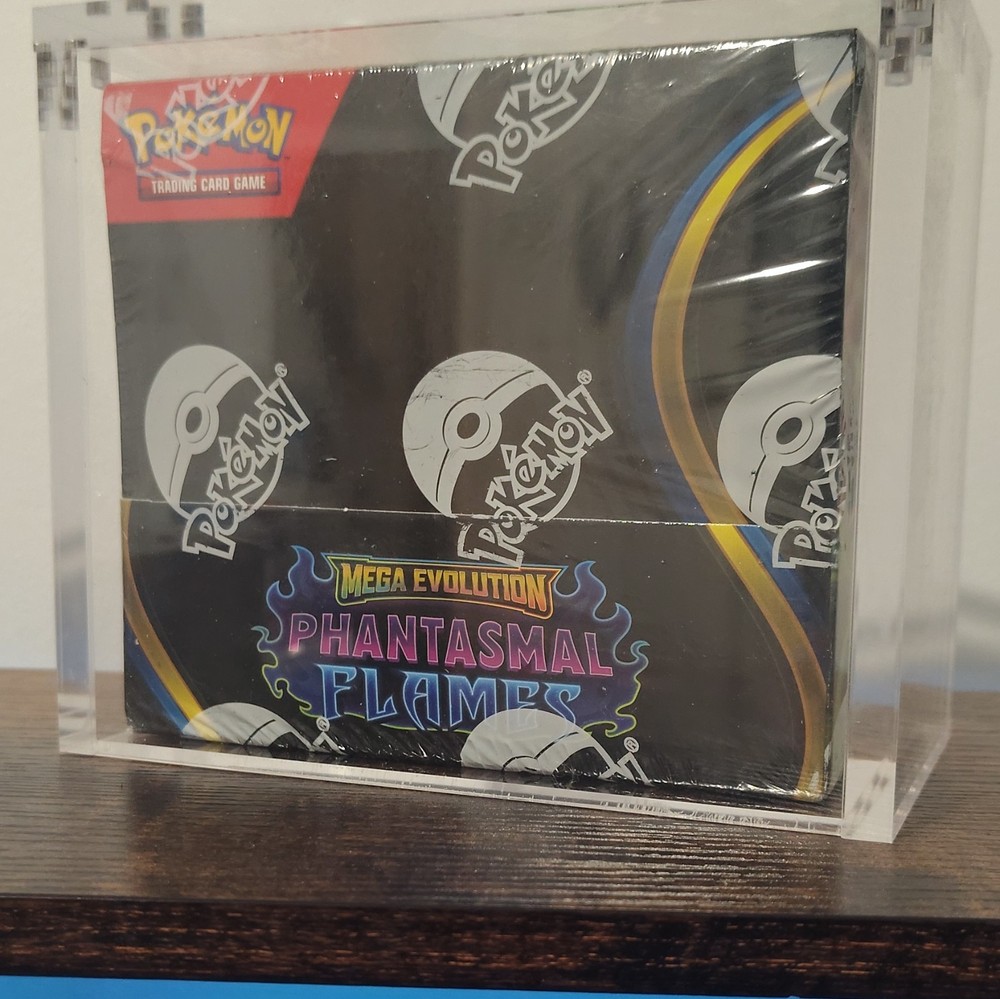 Pokémon TCG Mega Evolution: Phantasmal Flames Booster Box English W/Acrylic Case
