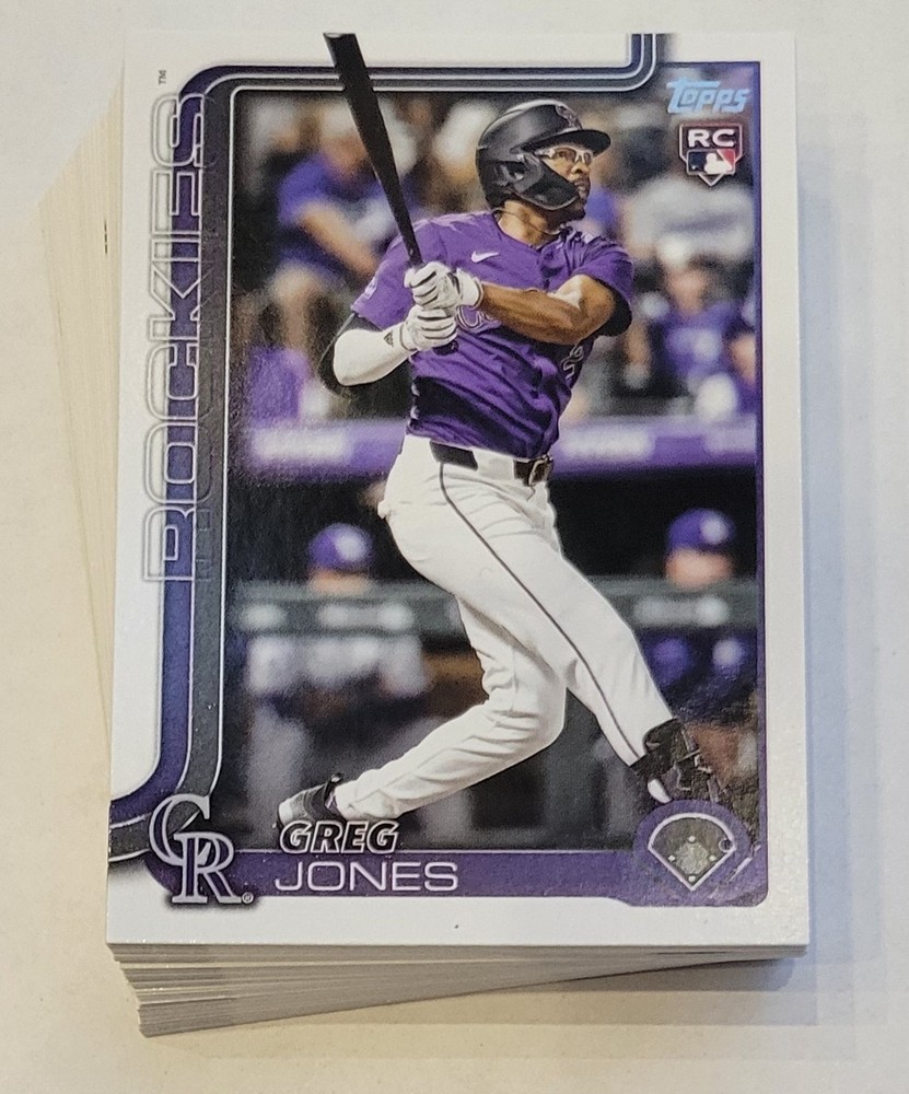 2025 Topps - Colorado Rockies Team Set (Series 1, 2, & Update) - 42 Cards