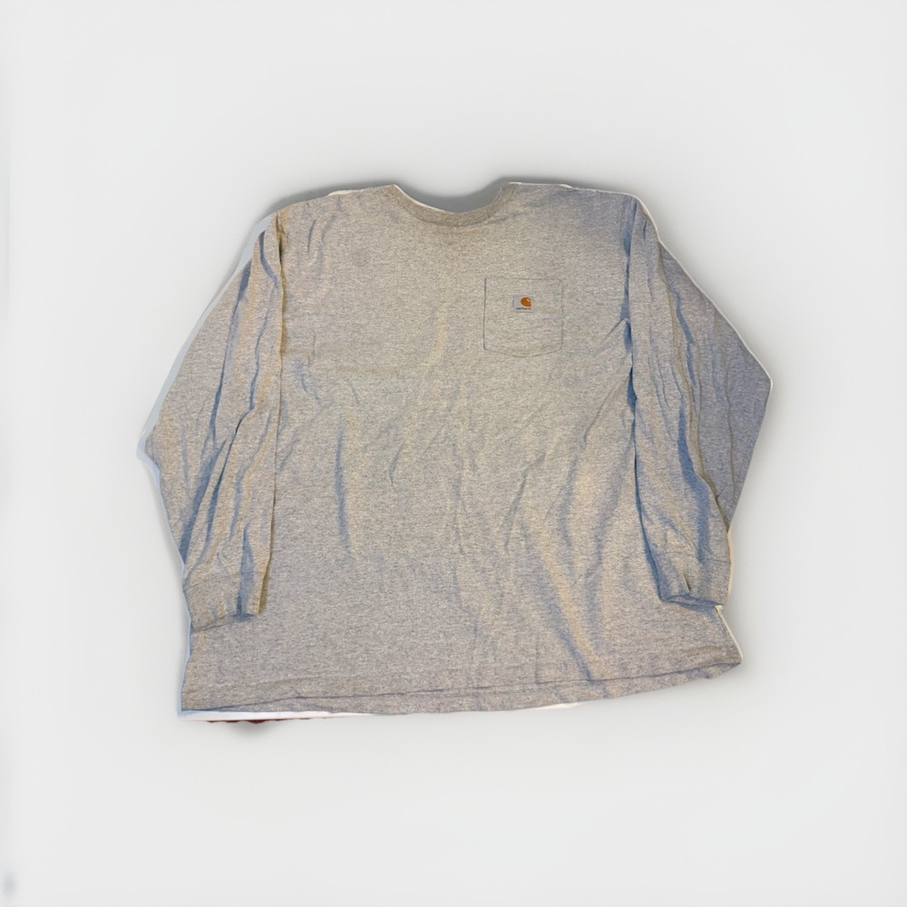 Carhartt Original Fit Gray Long Sleeve Pocket T Shirt Men’s 3XL Workwear