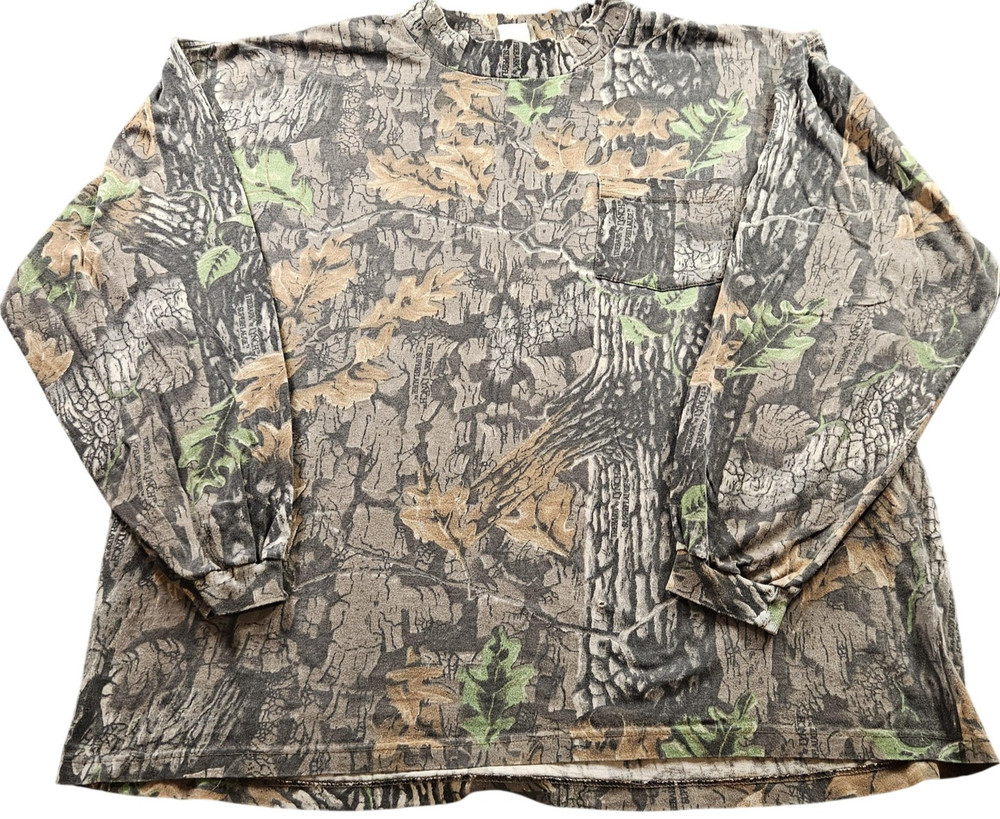 Jerzees Outdoors Shirt Mens Extra Large Camo Long Sleeve Hunting Tee