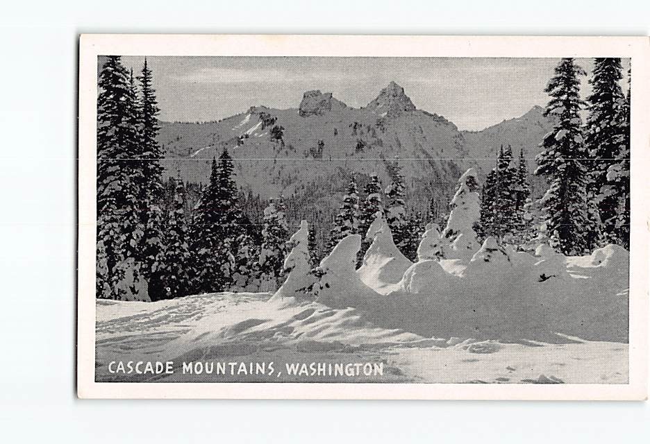 Postcard Cascade Mountains Washington USA