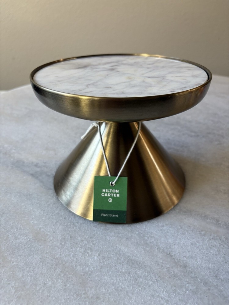 Target Gold Marble Plant Stand Doubles as Cake Stand