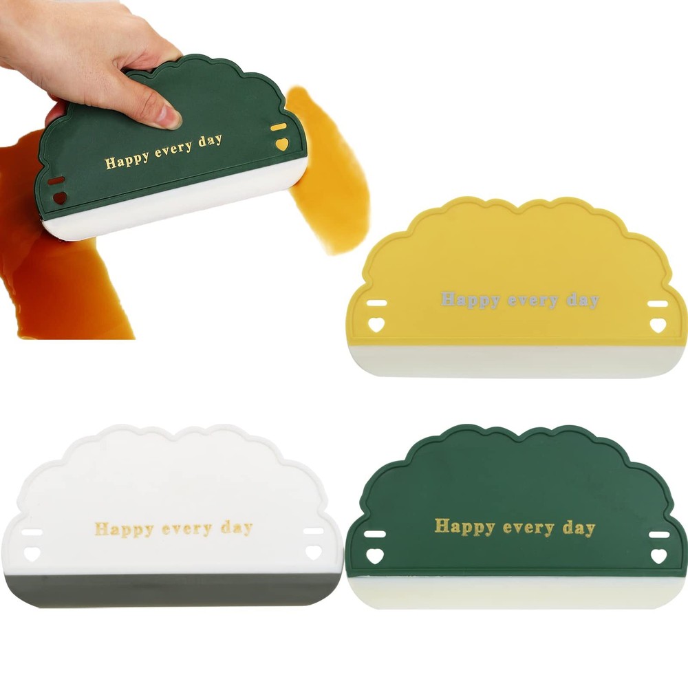 3 Pcs Silicone Sink Squeegee Set Mirror Kitchen Sink Cleaner for Home Car Window