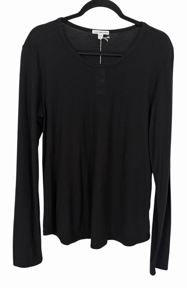 Standard James Perse Black Long Sleeve Crew Neck Tee New? Size 3 (Large)