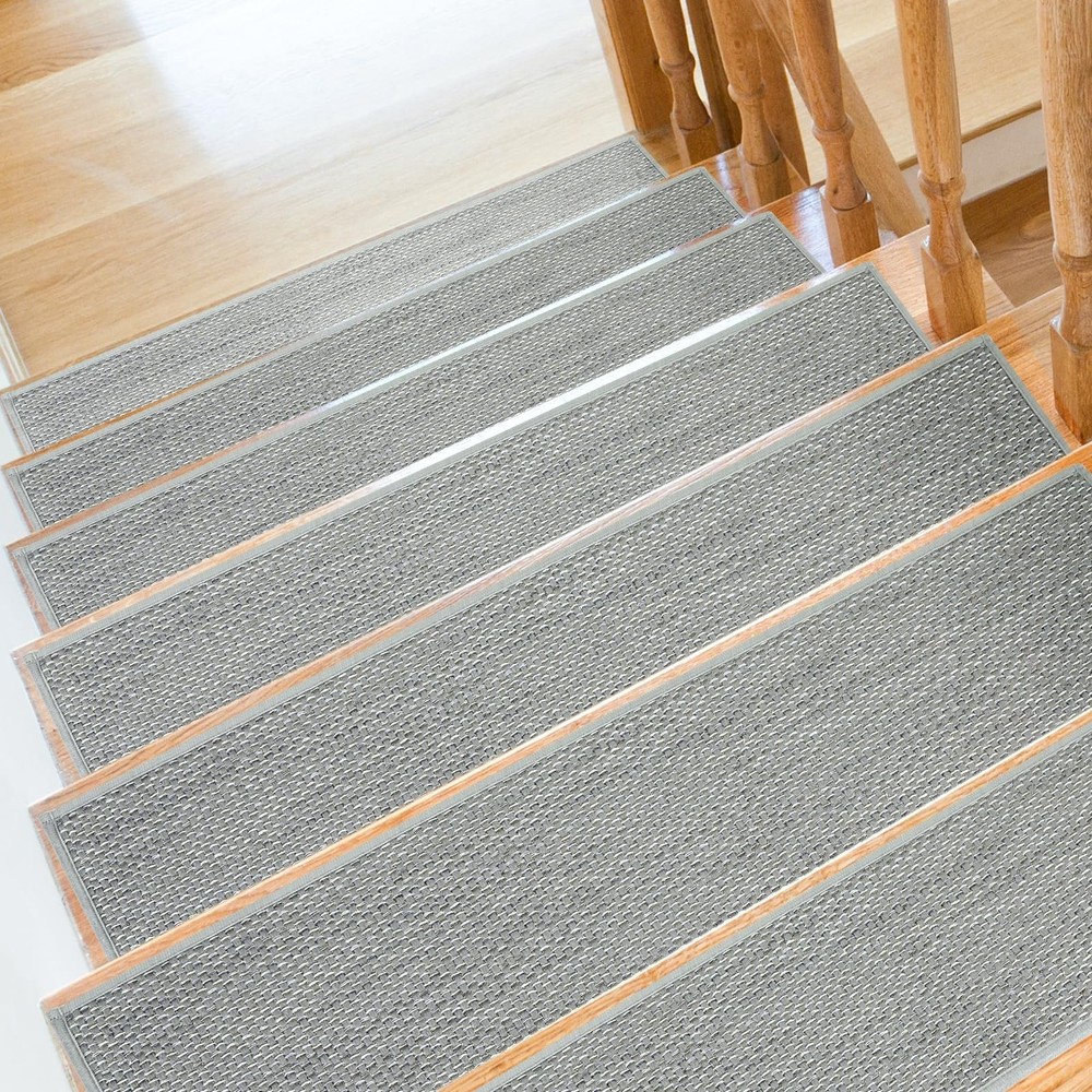 Non Slip Stair Treads for Wooden Steps Indoor 9x36 Inch 8 Pack Extra Wide