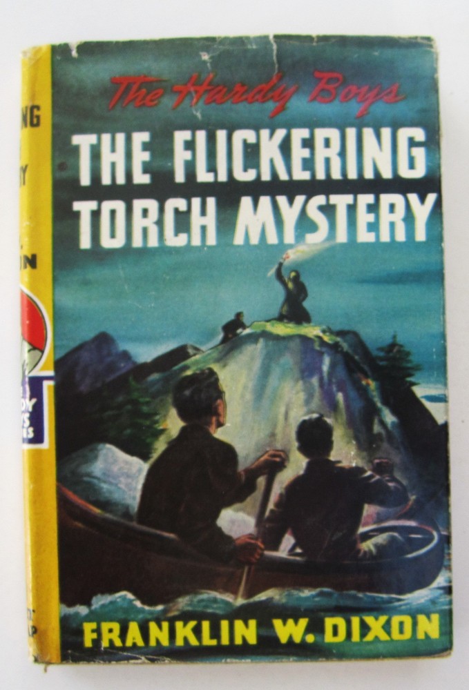 Hardy Boys Flickering Torch Mystery ~1960 Printing Hardcover Book #22 With DJ