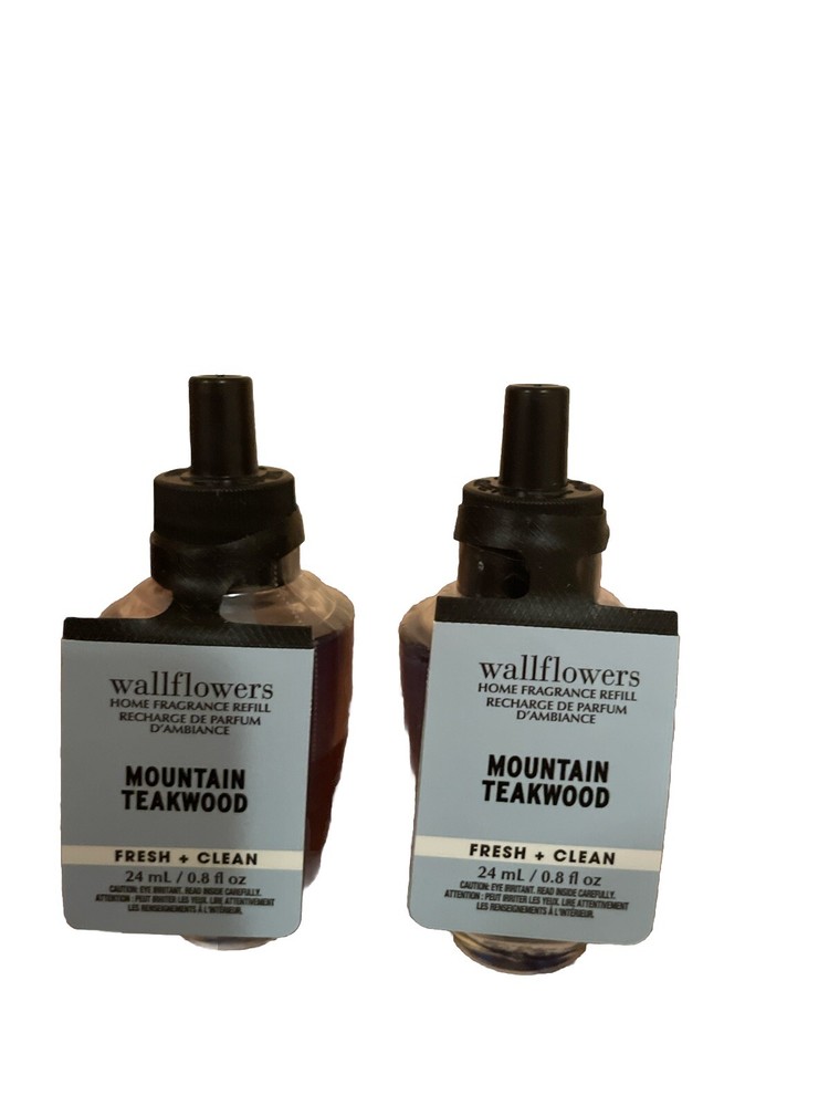 “Mountain Teakwood” Wallflowers Refills X 2. Bath & Body Works. SHIPS FREE!!