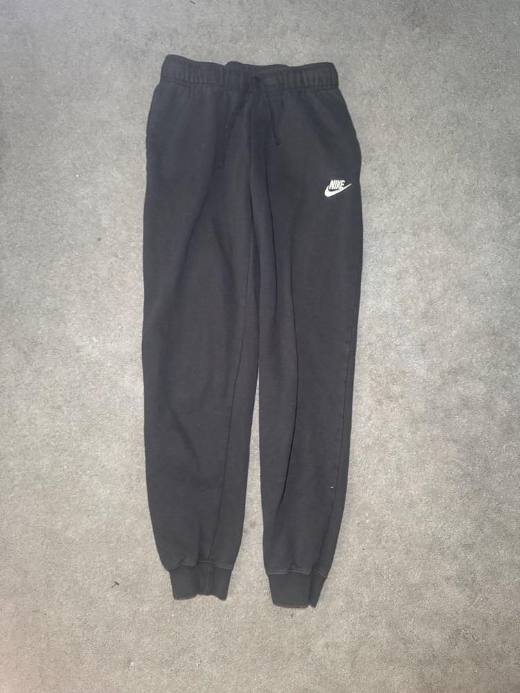 Nike Sweatpants Joggers Mens Small Black Swoosh Athletic Lounge Pants