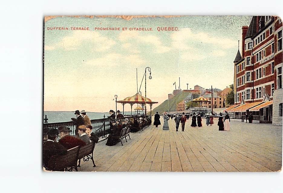 Postcard Dufferin Terrace Promenade Citadelle Quebec City Quebec Canada