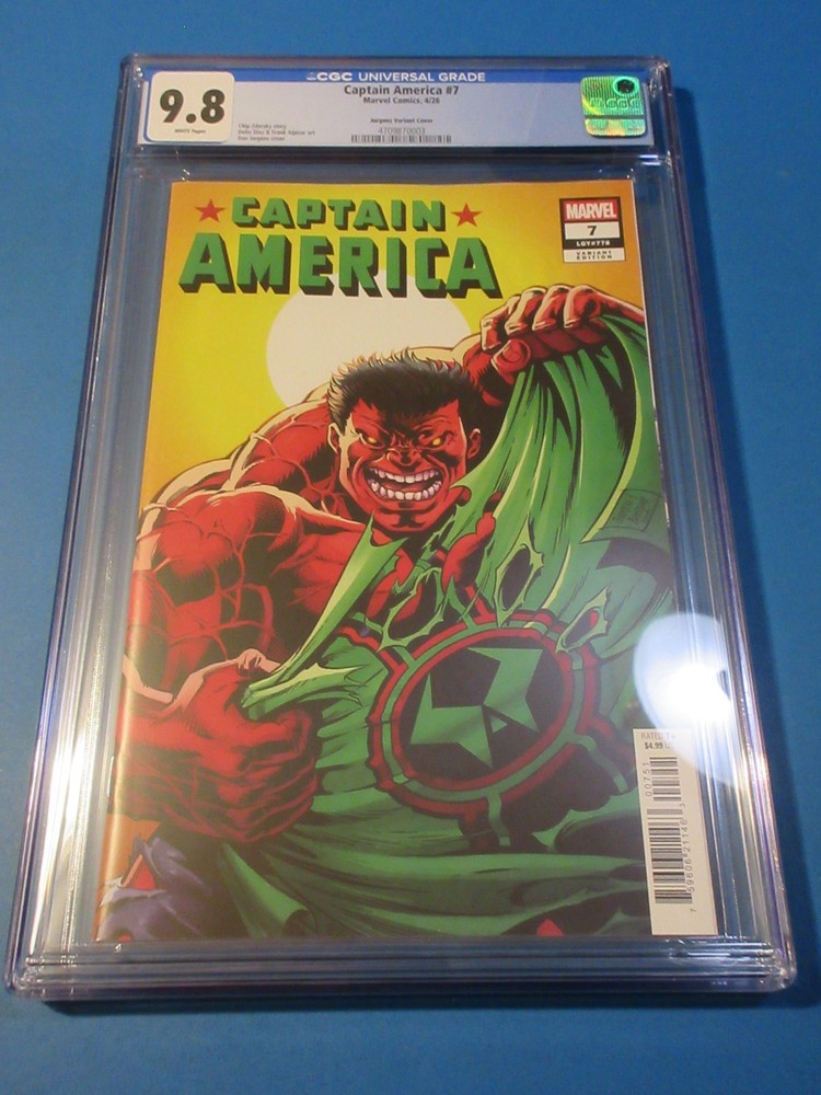 Captain America #7 Jurgens variant CGC 9.8 NM/M Gorgeous Gem Wow