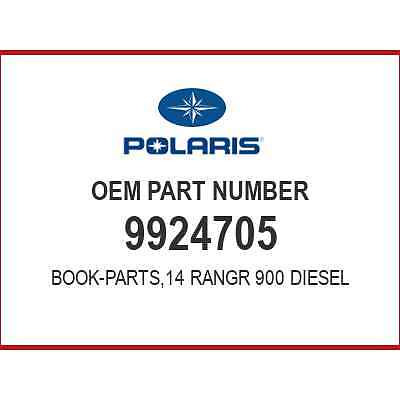 Polaris Ranger 900 Diesel Book Parts 9924705 OEM New